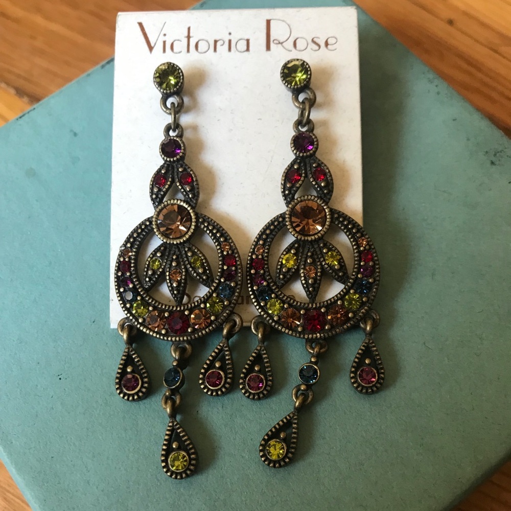 Victoria Rose Chandelier Earrings